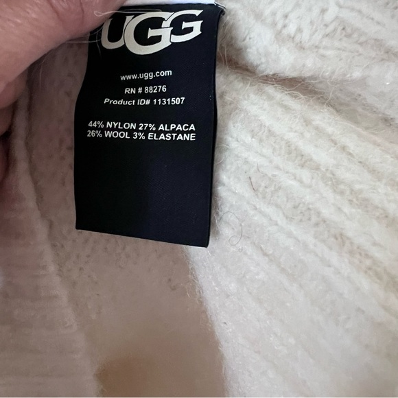 UGG Women's Lylah Rollneck Sweater in Cream |Size Large| - Picture 5 of 5